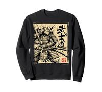Samouraï Japonais Cat Warrior Vintage Ukiyo-e Art Anime Sweatshirt
