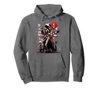 Samouraï Japonais, Esprit Ronin Bushido, épée Katana Sweat à Capuche, Unisexe pour Adultes, Asphalte, M