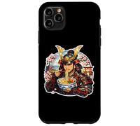 Samouraï Japonais Mangeant des Nouilles Ramen Amant Guerrier Japonais Coque pour iPhone 11 Pro Max