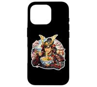 Samouraï Japonais Mangeant des Nouilles Ramen Amant Guerrier Japonais Coque pour iPhone 16 Pro