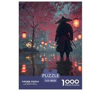 Samouraï Japonais Puzzle 1000 Pieces Cadeau Unique Japon Style Jeu Éducatif Challenge Toy À De Qualité Supérieure Peinture Art pour Adultes Enfants 38x26cm/1000pcs