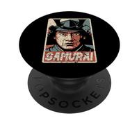 Samouraï Japonais Ukiyo-e Anime Rétro Japon Bushido Souvenir PopSockets PopGrip Adhésif