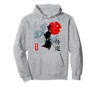 Samouraï Japonais Warrior x Kanagawa Wave - Victoire ou Mort Sweat à Capuche