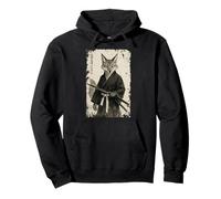 Samouraï Kitsune Renard Guerrier Culture Japonaise Ukiyo-e Sweat à Capuche