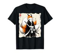 Samouraï Kitsune Renard Japon Folklore Culture Esthétique T-Shirt