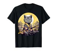 Samouraï Korat Chat Japonais Kawaii Ninja T-Shirt