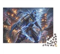 Samouraï Ninja de la Foudre Puzzle en Bois 1000 Pièces Adultes Et Enfants,Premium,Bois,Jeu Éducatif,Défi, Déco Murale,Dès 14 Ans,Anti-Stress,Détente,Casse-tête (75x50cm)