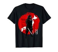 Samouraï ninja sombre au Japon, guerrier torii T-Shirt