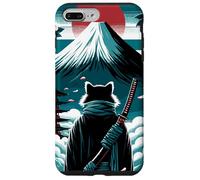 Samouraï Raton Laveur au Japon avec Katana et Mont Fuji Coque pour iPhone 7 Plus/8 Plus