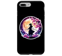 Samouraï Silhouette Moonlight Cherry Blossoms Ninja Japonais Coque pour iPhone 7 Plus/8 Plus