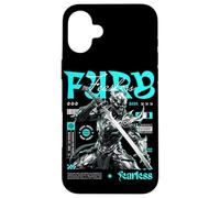 Samouraï Skeleton Fearless Warrior Fury Sword Streetwear Coque pour iPhone 16 Plus
