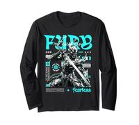 Samouraï Skeleton Fearless Warrior Fury Sword Streetwear Manche Longue