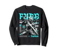 Samouraï Skeleton Fearless Warrior Fury Sword Streetwear Sweatshirt