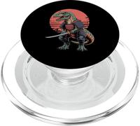 Samouraï T-Rex Dinosaure Katana Épée Tyrannosaurus Rex PopSockets PopGrip pour MagSafe