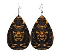 Samouraïs Du Japon Boucles D‘Oreilles Décontractées Boucles D'Oreilles Pendantes Légères Boucle D’Oreille En Cuir Pour Quotidien Les Vacances Voyages
