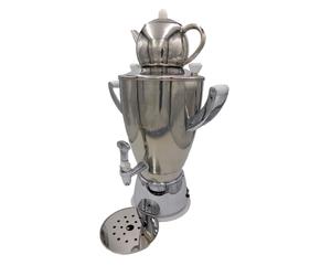 Samovar avec une Bouilloire, Théière samovar - Électrique, Premium, SAMORAI 1, Argent