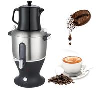 Samovar électrique, Théière Turque électrique, Grande Bouilloire De 4 L + Petite Bouilloire De 1,5 L, Chauffage Par Le Châssis, Maintien Au Chaud, Pour Café, Thés Parfumés Et Thé Turc