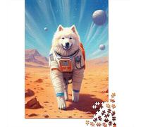 Samoyed Mars Puzzle Adulte De 1000 Pièces, 52x38cm/1000pcs, Carton Blanc pour Un Tri Facile; À Savourer Seul Ou en Bonne Compagnie