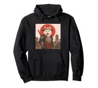 Samoyède Samouraï Warrior Vintage Japonais Ukiyo-e Amoureux des Chiens Sweat à Capuche