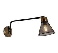 Sampa - Applique murale moderne Garvin métal noir et laitonnée compatible LED Noir
