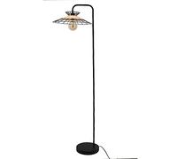 Sampa - Lampadaire de Salon Design Manille 163cm rotin Naturel Compatible LED