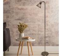 Sampa - Lampadaire de salon Garvin 140cm metal noir et laitonne Noir G