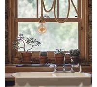 Sampa - Lampe baladeuse Mila corde coloris naturel 300cm compatible LED NATUREL G