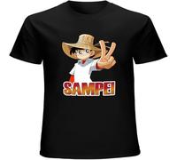 Sampei Pescatore Sanpei Kyoshin Fish Manga Cartoon Men T Shirt Fashion Casual Tee Tops Black L