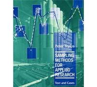 Sampling Methods for Applied Research by Peter Tryfos Paperback Book Peter Tryfos (Auteur)
