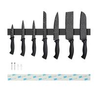 Sampoes Porte Couteaux Aimanté 50cm, Porte Couteau INOX, Barre Aimantée pour Couteaux, Aimant Couteau Cuisine sans Perçage, Barre Magnétique pour Couteaux et Ustensiles