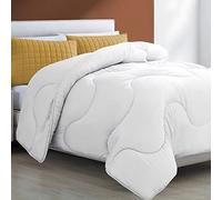 SAMPUR - Couette Nuage Blanche 100% Polyester - Sensation Duvet Naturel - Ultra Confort - Action Thermorégulatrice - Idéale en Hiver Et Mi-Saison - 140 x 200 cm
