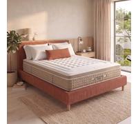 SAMPUR Ibiza - Matelas 33 cm avec Surmatelas Intégré | Ressorts Ensachés 5 Zones, Mémoire de Forme Cool Gel & Pocket Nano Spring | Accueil Moelleux, Soutien Semi-Ferme