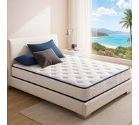 SAMPUR - Matelas Blue Nano Gel - Mémoire de Forme et Gel Rafraîchissant - Soutien Mi-Ferme - Epaisseur 23 cm (140 x 200 cm)