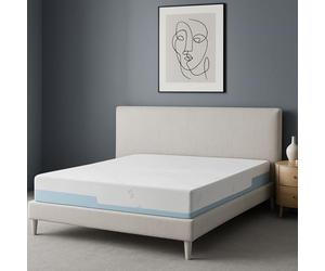 SAMPUR Matelas Universel Ice 160x200 cm | Mémoire de Forme | Zones ergonomiques | Housse rafraîchissante été et déhoussable