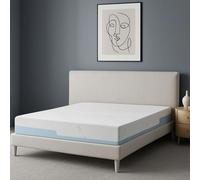 SAMPUR Matelas Universel Ice | Mémoire de Forme | Zones ergonomiques | Housse rafraîchissante été et déhoussable (140x190 cm)