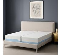 SAMPUR Matelas Universel Ice | Mémoire de Forme | Zones ergonomiques | Housse rafraîchissante été et déhoussable (200x200 cm (2X 100x200cm))