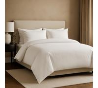 SAMPUR - Parure de lit complète - Coloris Blanc - Confort, Doux, Respirant - Certifié Oeko-TEX® (Parure 240x260 - Drap 180x200-2 taies 50x70)