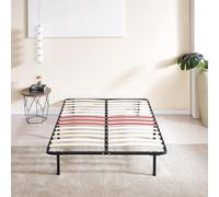 SAMPUR - Sommier OrthoFlex | Résistant et Confortable | Zone Lombaire renforcée | Cadre métal laqué époxy | Montage Rapide et Facile (140 x190 cm, sans Pied)