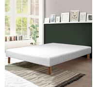 SAMPUR - Sommier tapissier Confort | Lattes Larges pour Un Soutien Optimal | Contour Tissu et Structure en Bois (160x200 cm)