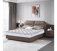 SAMPUR - Surmatelas Bamboo Relax Mémoire de Forme & Latex | Tissu Fibre de Bamboo | Favorisant la Circulation Sanguine (180x200 cm)
