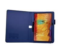 SAMRICK Executive Étui Portefeuille en Cuir spécialement conçu pour Samsung Galaxy Note 10.1 Version 2014 Support de visualisation Exclusif Bleu foncé