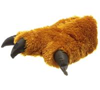 SAMs - Pantoufles peluche animal monstre avec griffes - Unisexe -36-47 - TH-MK - Marron - marron, 42/43 EU
