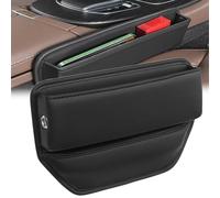 Samsaner Sac d'espacement for porte-gobelet en cuir de voiture, une paire de boîtes de rangement for espace de siège, remplisseur d'espace de siège de voiture, organisateur de remplissage d'espace de