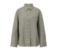 Samsøe Samsøe, Femme, Blouses et Chemises, Vert, Taille: 36 FR Chemisier en lin au look classique