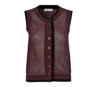 Samsøe Samsøe - Gilet en Tricot Semi-transparent - Femme - Pulls - Brun - Taille: 42 FR