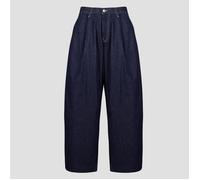 SAMSØE SAMSØE Jeans flare / larges SAHARPER PLEAT JEANS in Marine US 28 / 32