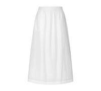 Samsøe Samsøe - Jupe Midi Blanche en Coton à Coupe A - Femme - Jupes - Blanc - Taille: 44 FR