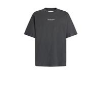 Samsøe Samsøe T-Shirt gris foncé / noir denim, Taille S
