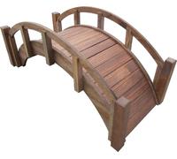 SamsGazebos? Miniature Japonais Pont de Jardin en Bois traité, 63,5 cm, Brown