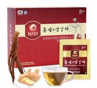 SAMSIDAE - Thé au Ginseng Rouge et au Gingembre de Corée, Énergie, immunité & tonus, À infuser chaud ou froid, Racines de 6 ans, Qualité Supérieure, Boîte de 50 Sachets